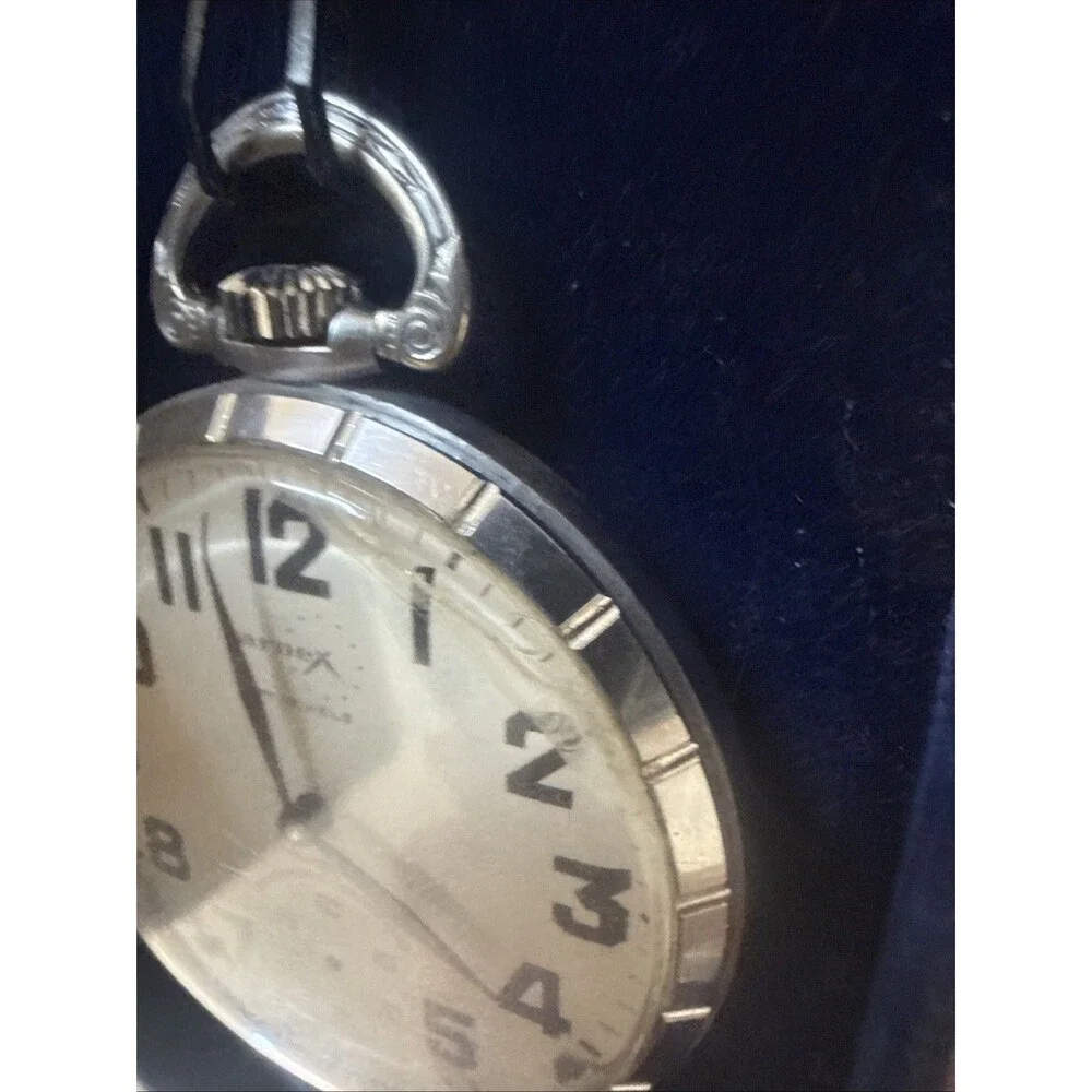 Vintage Arnex 17 Jewels Incabloc with Box Pocket Watch